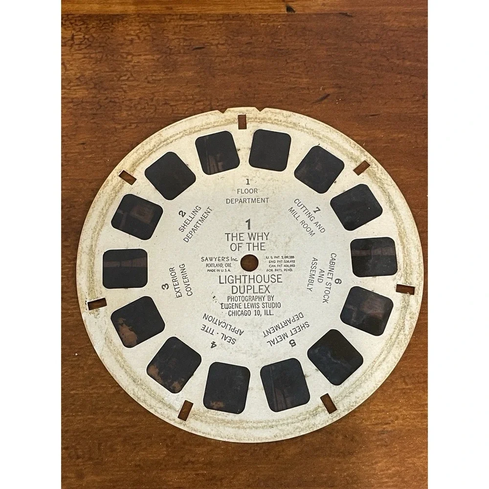 Sawyer's View Master Stereoscope 3D Black Bakelite 1950s Original Box Vintage